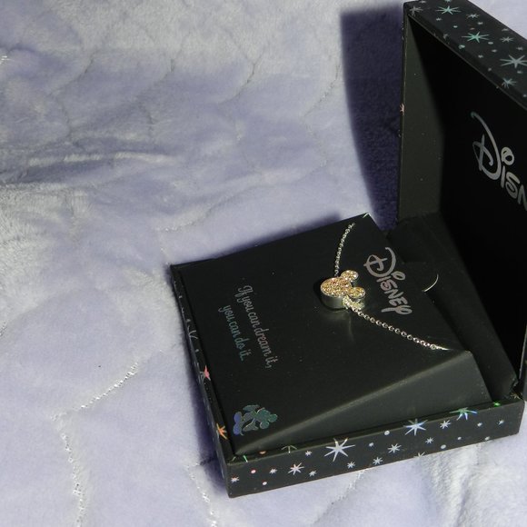 New Disney Necklace Mickey Mouse  "If you can Dream you can Do it" Quote NWT! - Picture 5 of 12